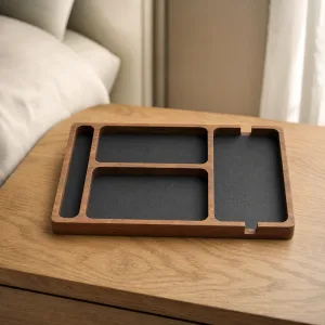 wooden desk organiser, desk tray organizer wood
