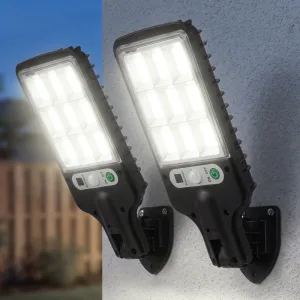 Lampada da esterno solare a parete impermeabile con rilevatore di movimento, 2 pezzi