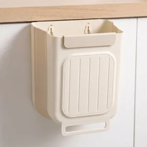 door mounted trash can, hanging kitchen waste bin, cupboard door garbage can