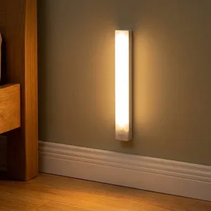 Lampada notturna LED ricaricabile con sensore di movimento, magnetica, da parete